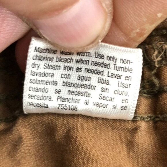 A New Approach A.N.A  Womens Cargo Capris Pants Size 14P Outdoors Tan Utility - Picture 9 of 14